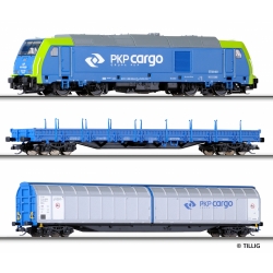 Tillig 01432 TT Zestaw startowy Traxx towarowy PKP-Cargo