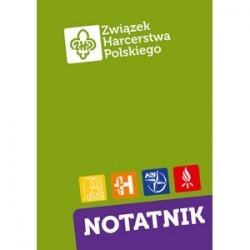 Notatnik harcerski z logo ZHP