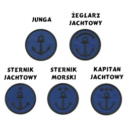 Plakietka Stopnie żeglarskie