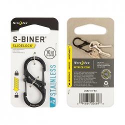 Karabinek Nite Ize - S-Biner #2 SlideLock - Czarny - LSB2-01-R3