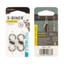 Karabinek Nite Ize - S-Biner MicroLock - Stalowy - 2Pack - LSBM-11-2R3