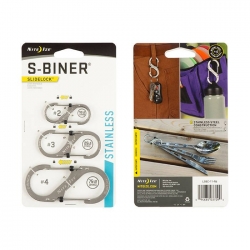 Karabinki Nite Ize - S-Biner SlideLock Set #2, #3, #4 - Stalowy - LSBC-11-R6