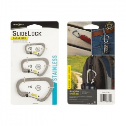 Karabinki Nite Ize - SlideLock Carabiner Set #2, #3, #4 - Stalowy - CSLC-11-R6