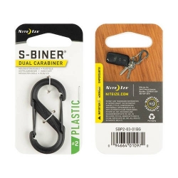 Karabinek Nite Ize - S-Biner #2 Plastic Black Gate - Czarny - SBP2-03-01BG
